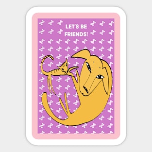 Let's Be Friends! Sticker